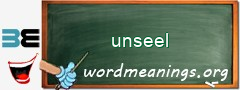 WordMeaning blackboard for unseel